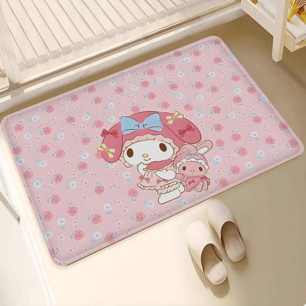 My M-melody Lovely Room Mats Anti-slip Absorb Water Long Strip Cushion Bedroon Mat Household Carpets