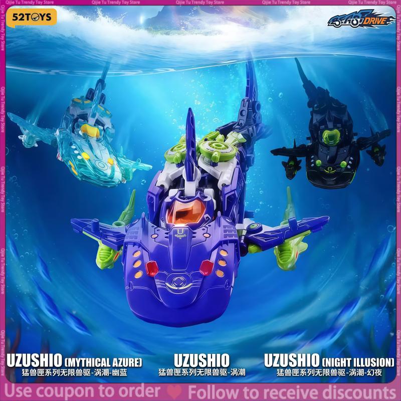 Genuine 52toys Beastbox Deformable Fighter Transforming Toy Mechanical Outer Armor Beast Drive Uzushio Adult Collection Hobby