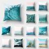 Seaside Wave Beach Scenery Print Pattern Cushion Cover Home Living Room Sofa Decoration Square Pillow Pillow Cover