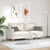 Sofa Cushions 2 Pieces Light Grey 50 x 30 cm Cord Fabric