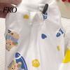 Cat Anti-lick Suit Recovery Suit, Soft Cotton Clothing, Cute Cartoon Print Four-Leg Clothes, Easy Buckle Clothes After Surgery Apparel for Female Male