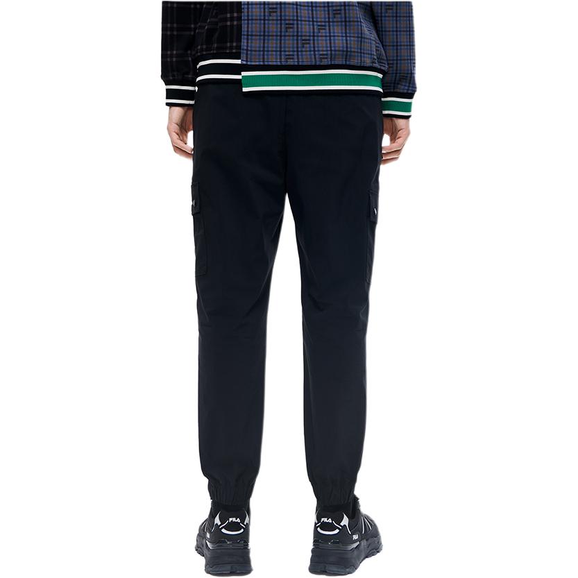 FILA X MIHARA YASUHIRO MIHARA YASUHIRO Collaboration Collection Knitted Sweatpants Men's Jet Black Moderate Cuffed Pants F11M213805F-BK