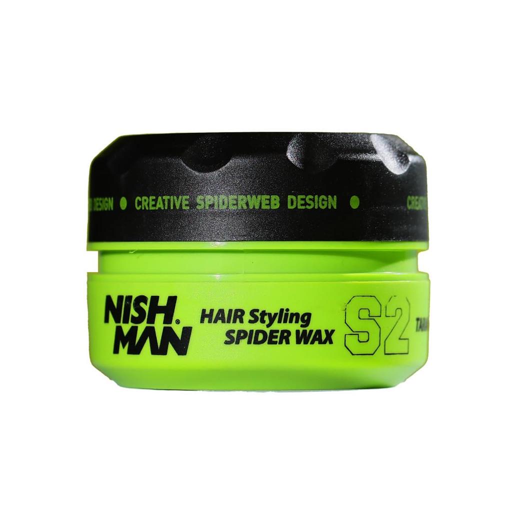 Nishman Гель-воск для укладки волос Spider Wax Tarantula 100г: Эффект паутинки | Объем | Блеск Укладка волос | 100 г/100 мл