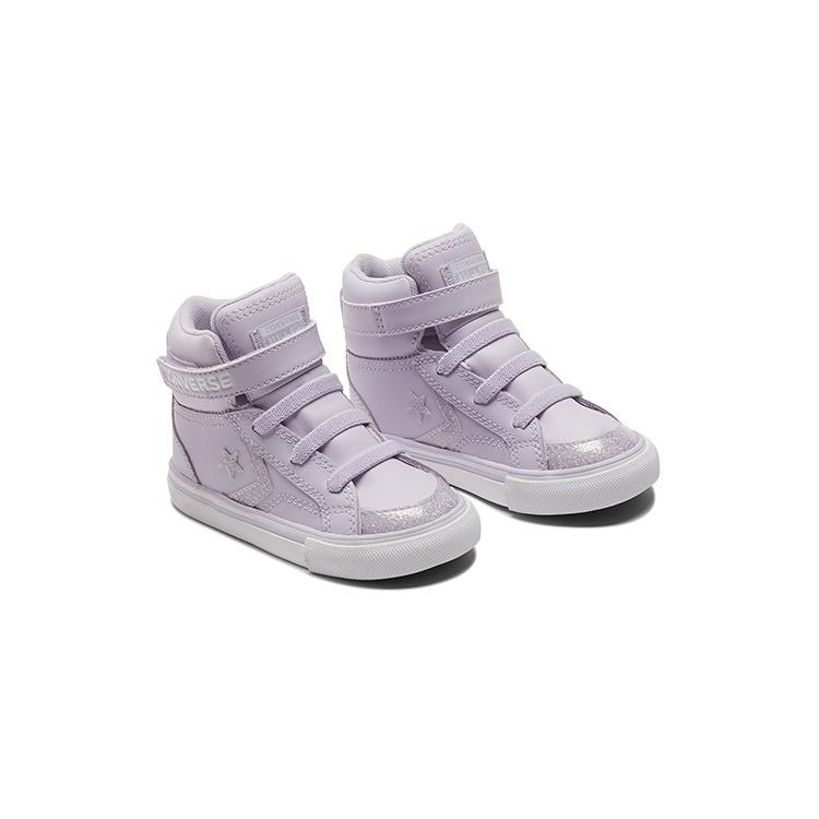 (TD) Converse Pro Blaze Strap Easy On High 'Vapor Violet Glitter' Baby A03817C