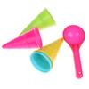 5Pcs Ice Cream Cone Scoop Sets Beach Sand Toys Kids Summer Play Game Gift