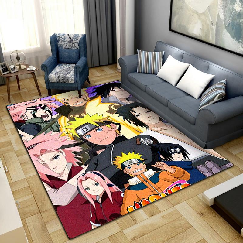 Anime-Naruto Area Carpet for Living Room Bedroom Home Decor Cool Movie Mat Floor Mat -LXR58