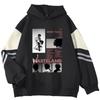 American Vintage Color Block Hoodie Loose Fit Streetwear Teen Boys Casual Wear