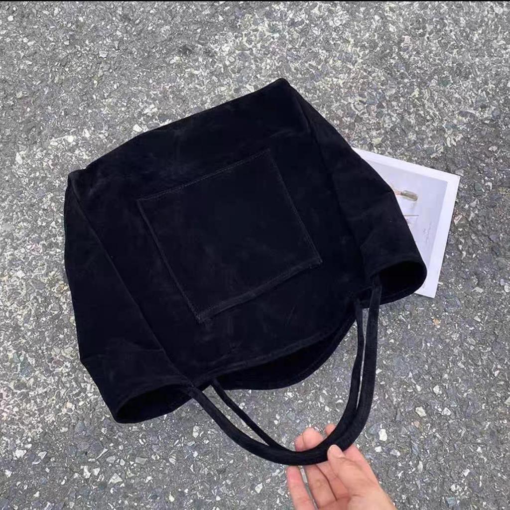 Винтажная замшевая сумка-тоут женская новая осенне-зимняя сумка через плечо большой вместимости сумка для компьютера