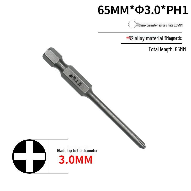 Закаленная сталь S2 Магнитное сверло-бита Phillips 1/4" для дрели