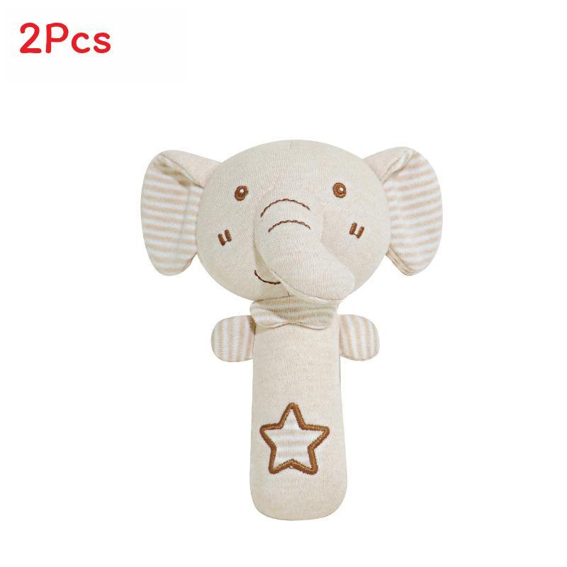 Organic Cotton Baby Hand Shake Toy With Chewable Rattles For Infants 01 Year