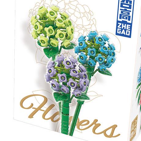 Flower Model Eternal Bouquet Building Blocks Creative Home Desk Plant Decoration Assemble Bricks Educational Toy Girl Kids Gifts