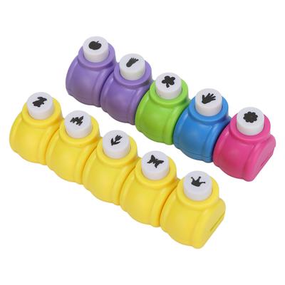 Дыроколы с различными узорами, 10 шт., простой в эксплуатации портативный набор дыроколов для рукоделия, открыток своими руками