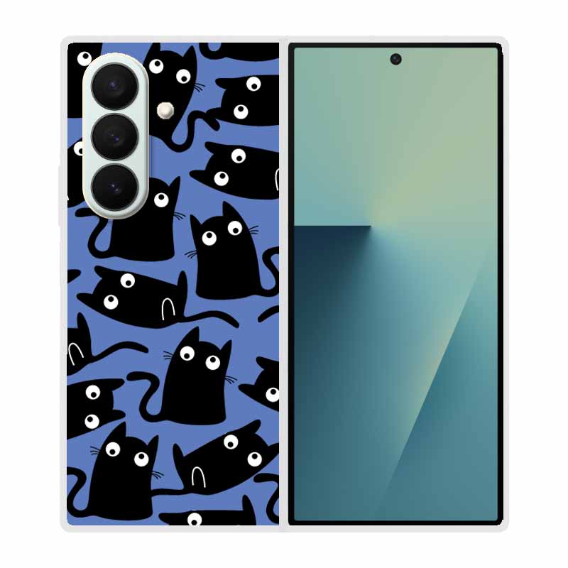 Phone Case For Samsung Galaxy Z Fold7 Fold6 Fold5 Fold4 Fold3 Fold2 Fold 7 6 5 4 3 2 Hard Plastic Cover Clear Transparent Shield