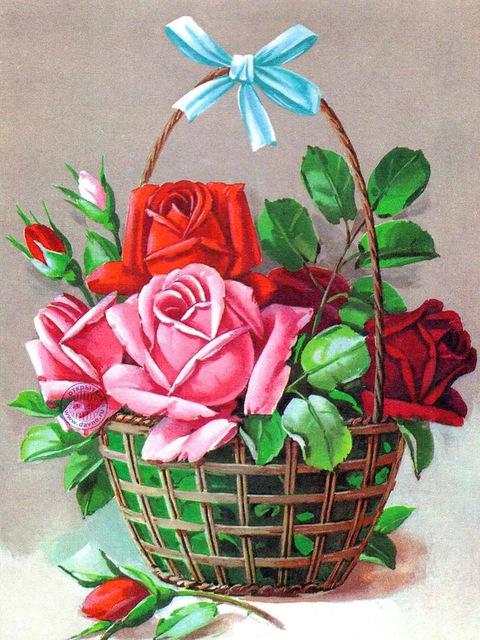 DIY Алмазная картина Цветочная мозаика Алмазная роза 5D Картина Горный хрусталь Вышивка крестом Черный Красный Настенное искусство