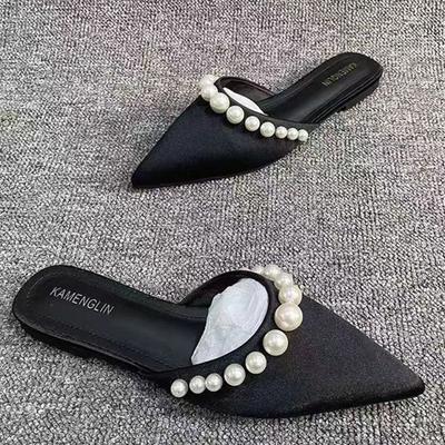 Женские балетки с острым носком, тапочки, повседневные мюли, летние женские сандалии, дизайнерский бренд, тренд 2025, туфли для платья Mujer