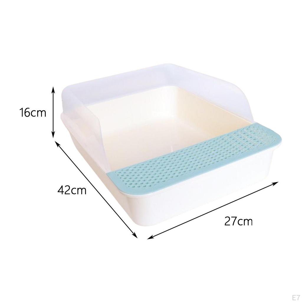 Open Tray Cat Toilet Wear Resistant with High Side Non Anti Splashing Kitty Litter Box Sandbox for