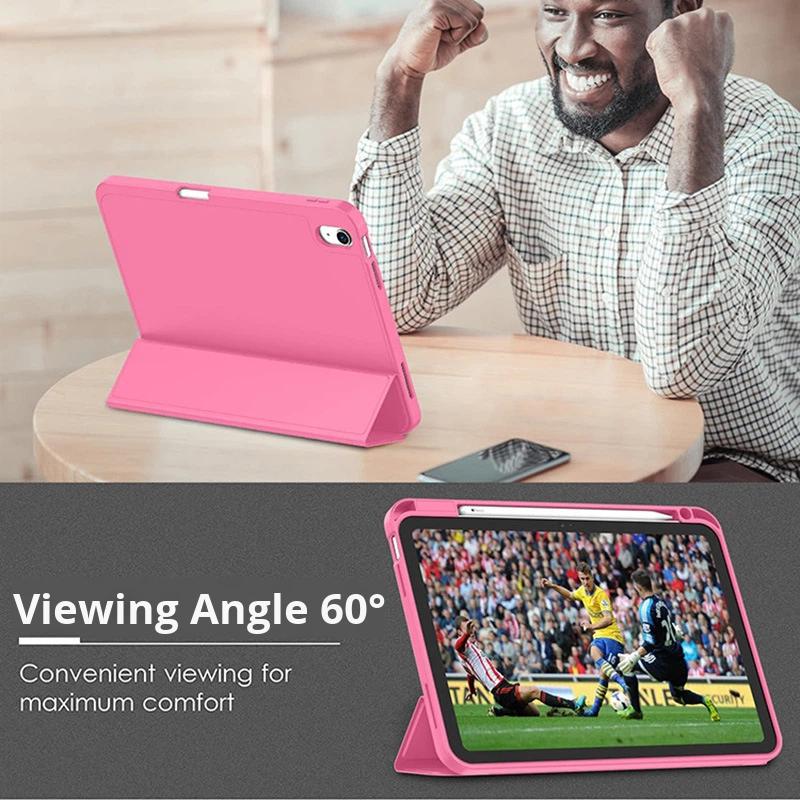 Multi Color Stylish Tri-Fold Pu Leather 10.9 Inch Tablet Case for IPad10th /11th /A16 Flip Cover with Auto Sleep and Stand