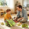Competitive Dinosaur Car Toy RC Magnetic Toy, Remote Control Swallowing Dino Kids Electric 2 Players Snake Game Vehicle for Mini