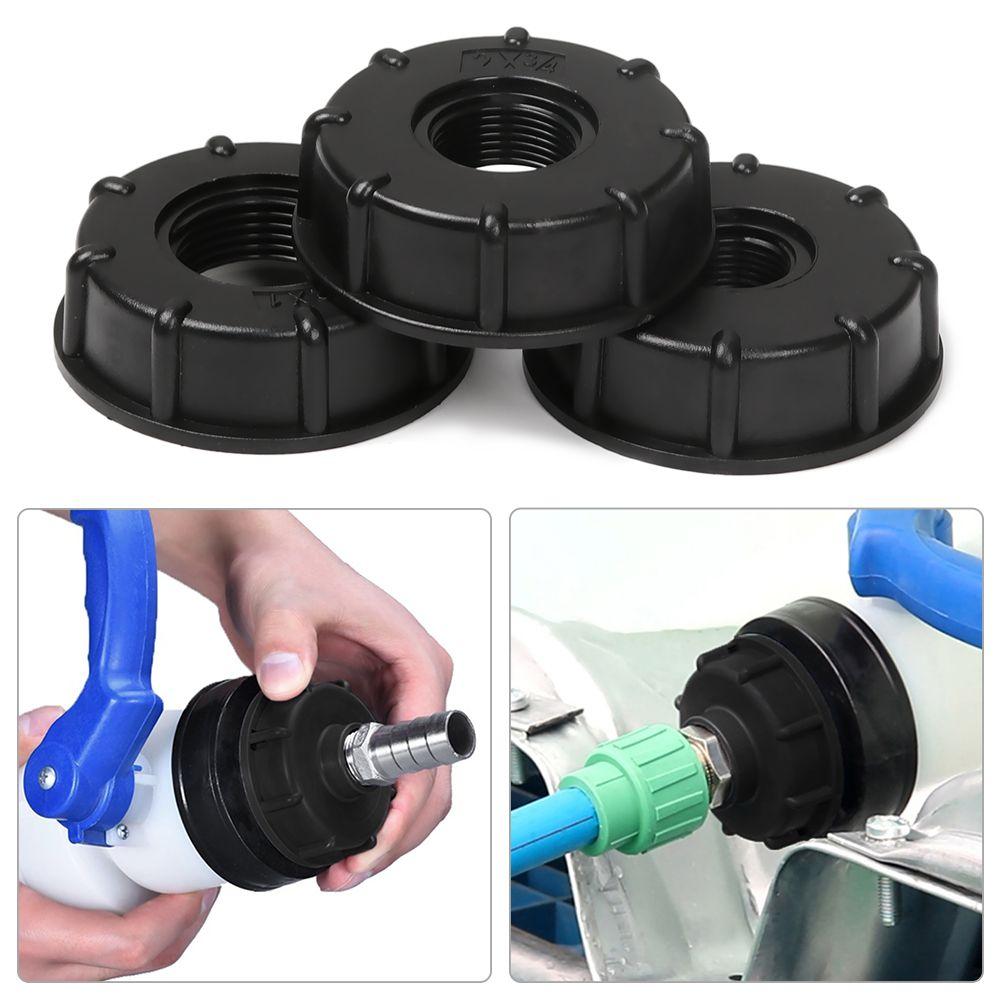 Portable 3/4" Plastic 1/2" Coarse IBC Tank Fittings Adaptor Connector Threaded Cap