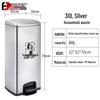 Stainless Steel Pedal Medical Waste Bin