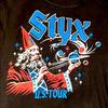 Винтажная белая футболка с коротким рукавом, концертный тур Styx по США, 1979 г. Репринт
