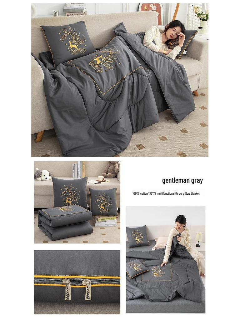 2025 Звездное небо Сика Олень Хлопковая подушка и набор одеял