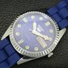 ВИНТАЖНЫЕ ОТРЕМОНТИРОВАННЫЕ МУЖСКИЕ АВТОМАТИЧЕСКИЕ ЧАСЫ SEIKO 5 6309A ЯПОНИЯ СИНЕГО ЦВЕТА a444287-1