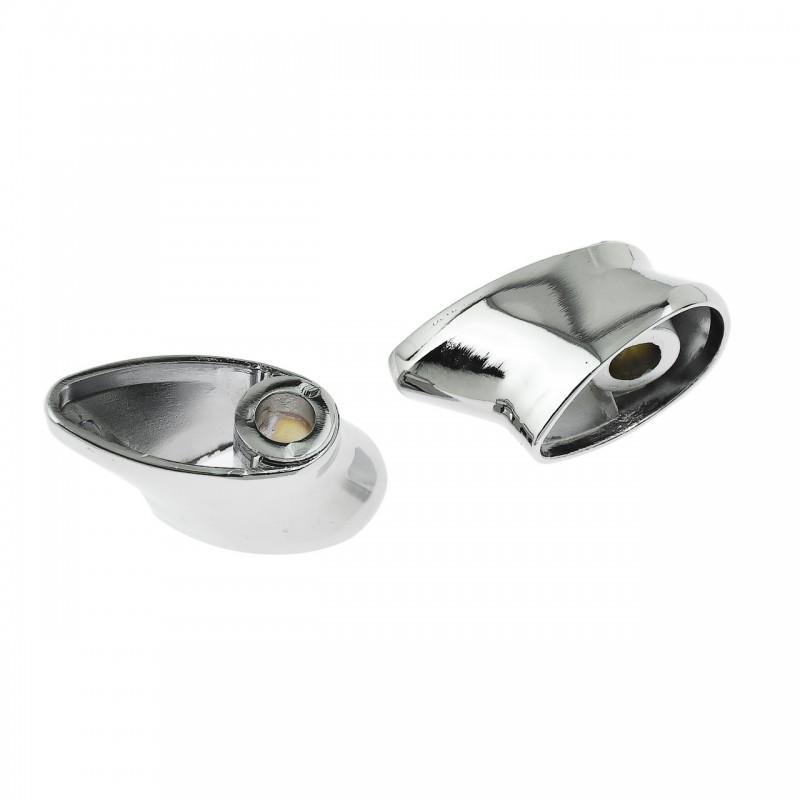 Harley-Davidson Touring Softail Turn Signal Mount Bracket With Front Rear Auxiliary Light Support Black Chrome