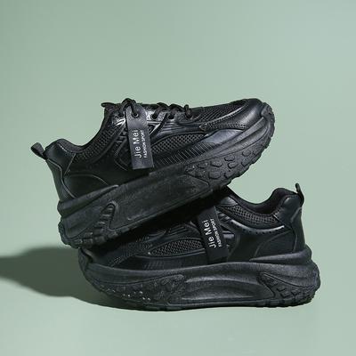 Обувь для папы, детская осенняя новинка, модная толстая подошва, повышающая рост, универсальная спортивная и досуговая обувь