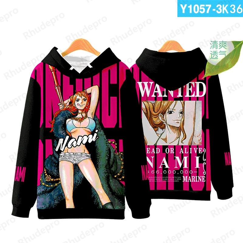 Luffy Nouvelle Mode Une Pièce Sweats À Capuche Impression 3D Hommes Femmes Enfants Sweats Garçon Fille Enfants Streetwear Pull Vert Hauts