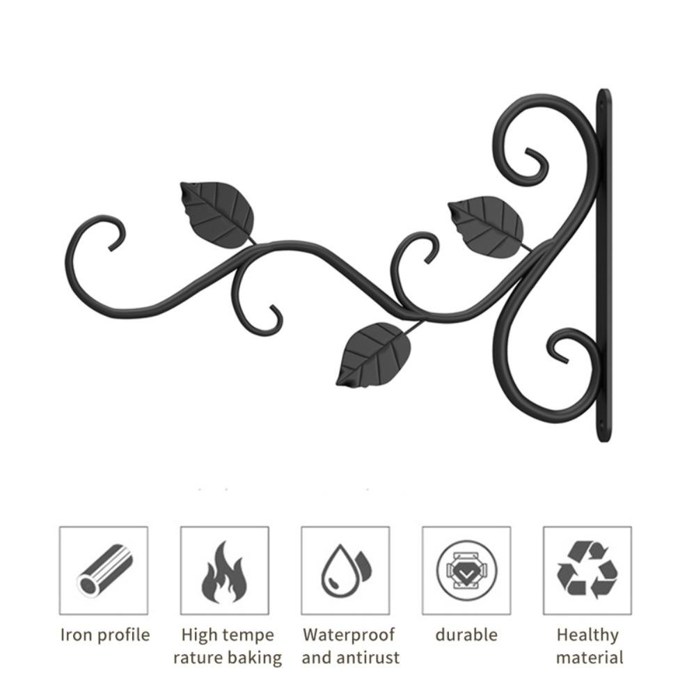 2 шт. настенный держатель для цветочного горшка, европейский винтажный железный художественный цветочный стенд, садовое украшение, настенный кронштейн для корзины