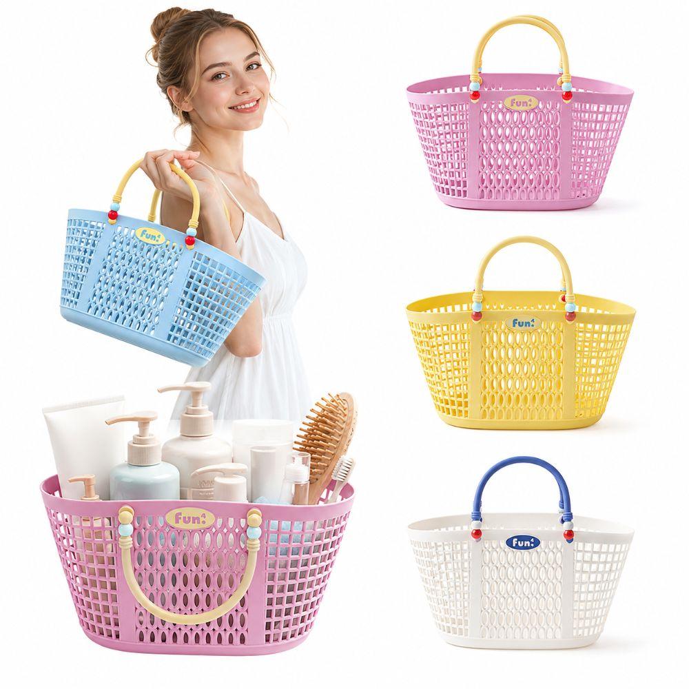 Plastic Bath Product Storage Basket Waterproof Fruit Storage Basket Vegetable Buying