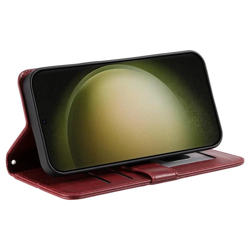 6 Card Slots Wallet Case for Samsung S24 S23 FE S22 S21 S20 Ultra A54 A53 A34 A15 A24 A14 A55 A05 A35 Photo Frame Stand Magnetic Flip PU Leather Cover