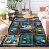 Ocean Fish Gallery Pattern Rug Floor Mat for Living Room or Bedroom Soft and Comfortable Carpet a Gift for Birthday and Holiday.