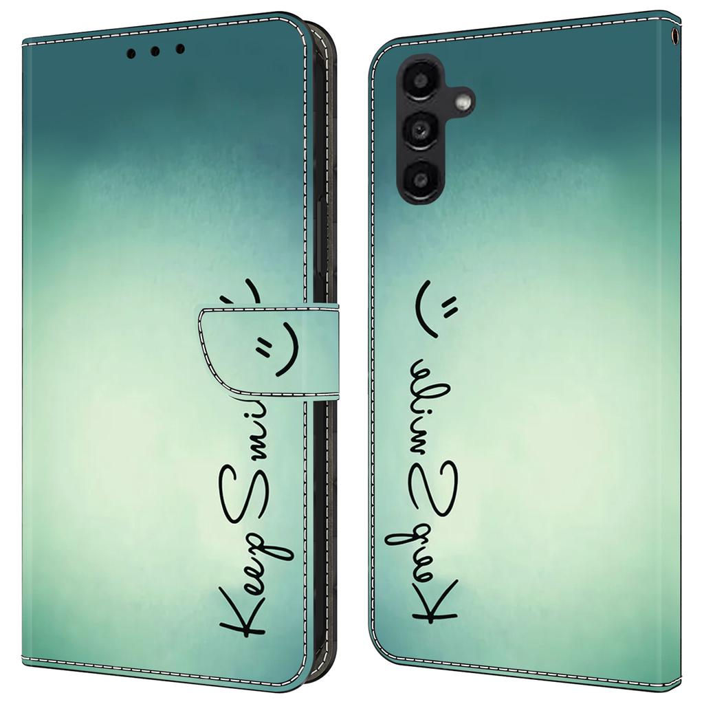 For Samsung Galaxy A14 5G/A14 4G Phone Case Pattern Print Leather Wallet Cover