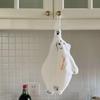 Улучшенное полотенце для рук из кораллового флиса с рисунком белого медведя - Настенное, быстросохнущее, впитывающее для кухни и ванной