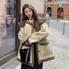 Fur A Lamb Wool Jacket Female 2023 Winter New Korean Loose Thickened Suede Motorbike Clothing Jacket