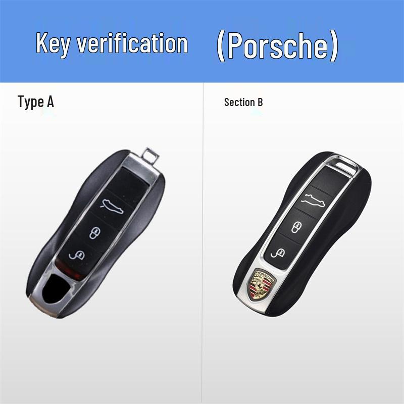 Подходит для ключа Porsche Cayenne 2011-2017 гг.: Защитная и декоративная крышка для автомобильного ключа