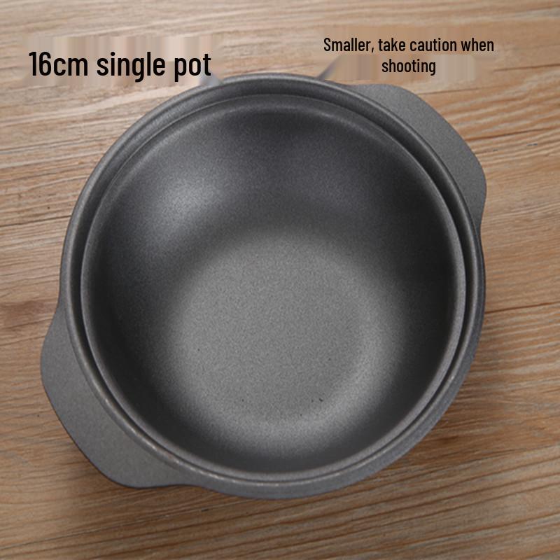 Глиняный горшок Huang Men Ji - Чугунный горшок для риса и курицы, Горшок для хрустящего риса, Жаропрочный хот-пот