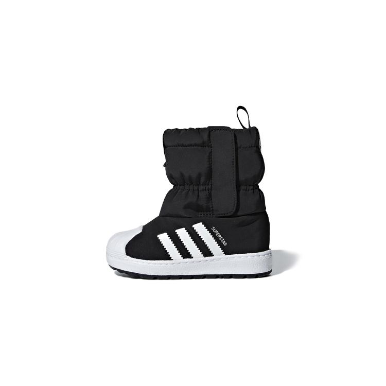 adidas Оригиналы SST Wint3r Cf I Удобные Нескользящие Износостойкие Высокие Детские Ботинки Черный B22502