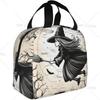 Spider Halloween and Ghost Lunch Bag Insulated Reusable Lunch Box Thermal Cooler Tote Bags Container for Women Work Trip