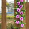 Fake Flower Vine Realistic Looking Decorative Cloth Outdoor Simulation Rose Flower Vine for Home