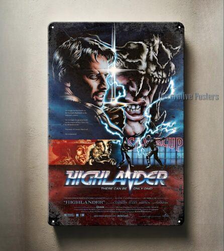 Highlander Movie Metal Poster Collectable Tin Sign xcm