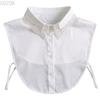 Fashion Women's Embroidery Shirt Fake Collar Removable Mujer Faux Cols White Sweater False Collar Lapel Shirt Blouse Detachable