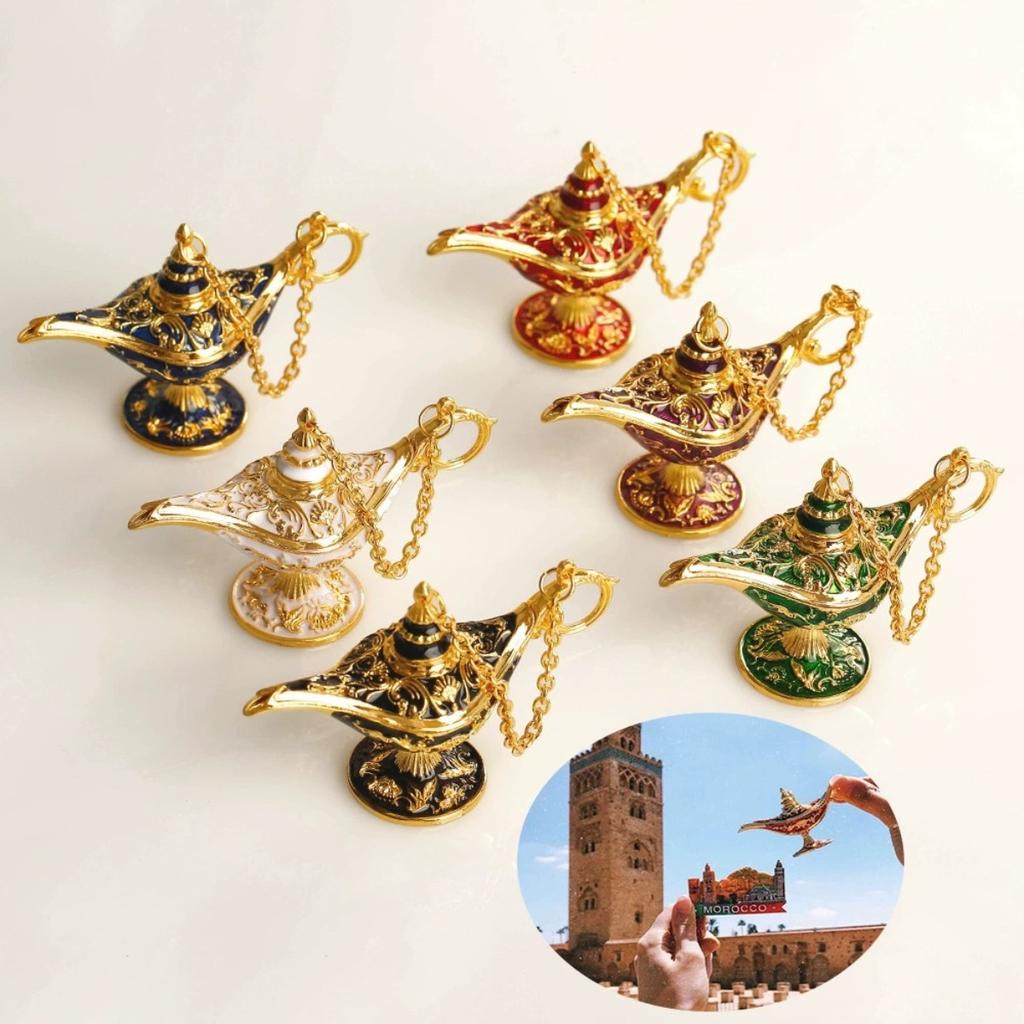 Tiny Size Aladdin Magic Genie Lamps - Classic Vintage Magic Genie Light Costume Lamp for Home Wedding Table Decoration