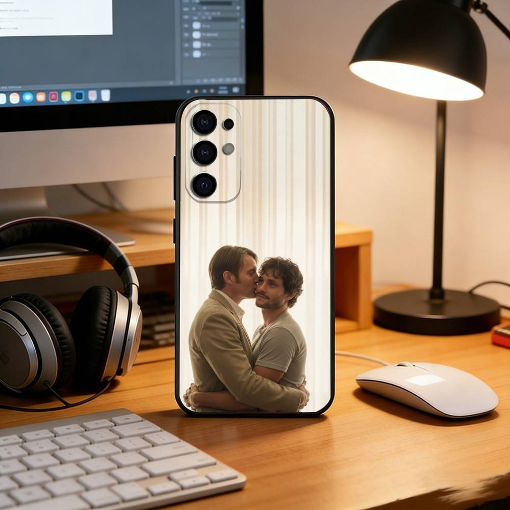 Чехол для телефона Ганнибал и Уилл Грэм для Samsung S25, S24, S21, S22, S23, S30, Ultra, S20, Plus, Fe, Мягкий силиконовый черный чехол