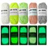 50g/roll Thread Glowing Yarn DIY Hand  Craft Knitted Yarn Skin-friendy Luminous Chunky Yarn  Sewing