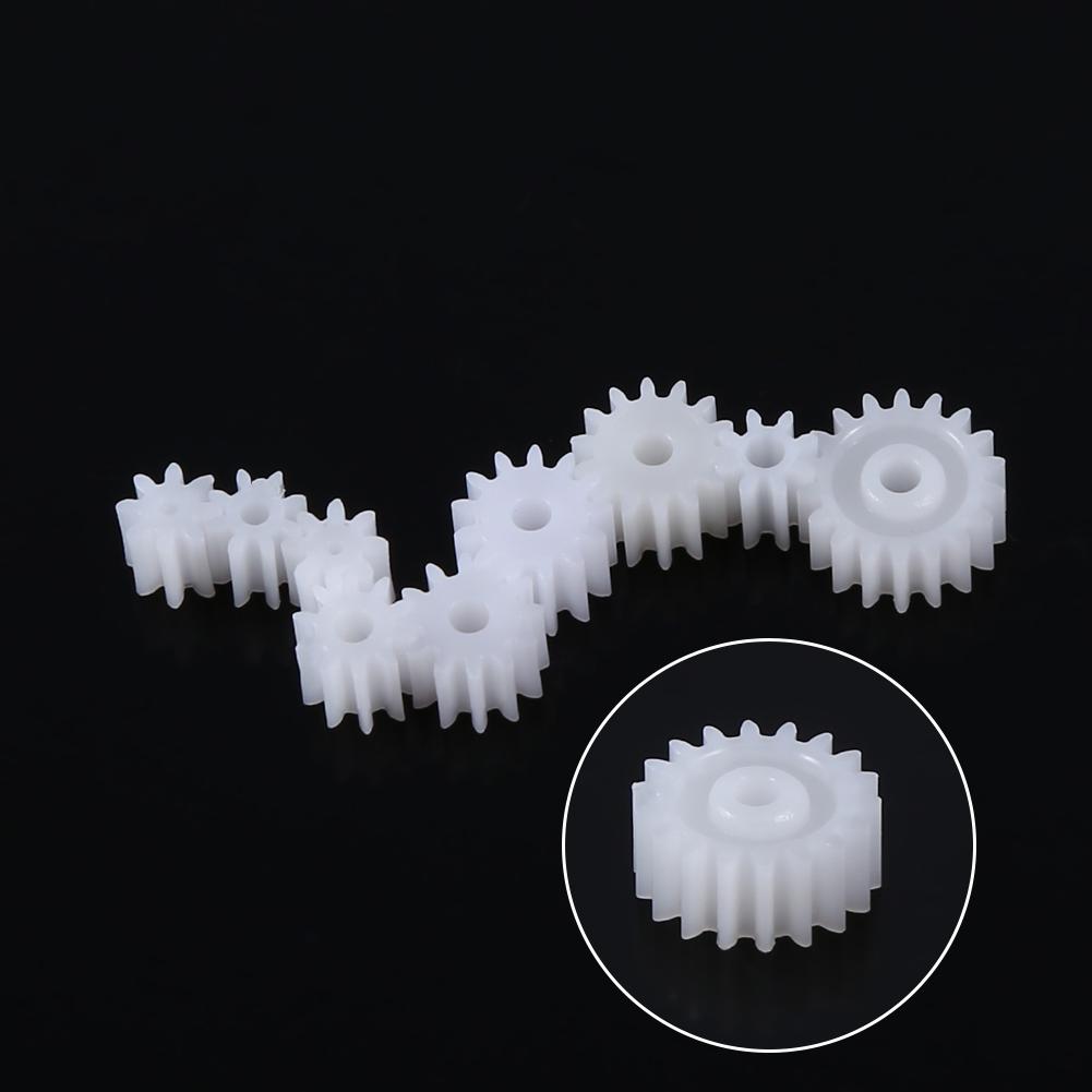 11pcs Plastic Spindle Worm Gear for Aircraft Car Truck Model Robotic Motor Shaft