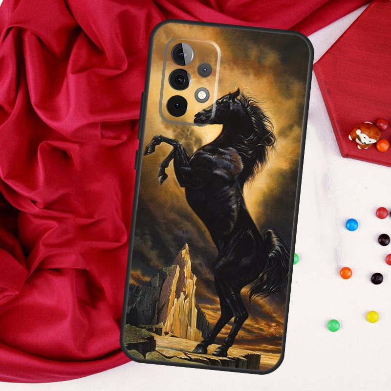 Скачущая лошадь для Samsung Galaxy A52 A32 A22 A54 A14 A16 A26 A36 A56 A55 A35 A05 A06 A15 A53 A33 A13 Чехол