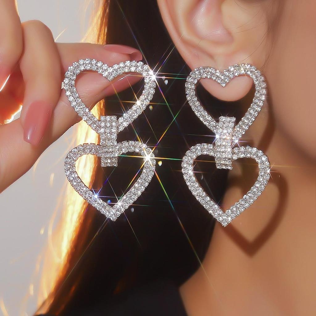 Роскошные клипсы-кисточки со стразами для женщин - Свадебные аксессуары